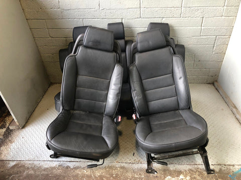Discovery 2 Seats Black Manual Full Leather x5 Land Rover 1998 to 2004 R19026