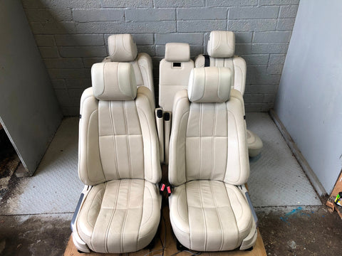 Range Rover L322 Leather Seats Ivory Heated Facelift 2010 to 2013 L24026