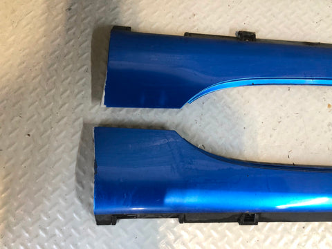Mazda MX-5 Sill Trims Pair External Mk3 NC Winning Blue Metallic 2006 to 2014