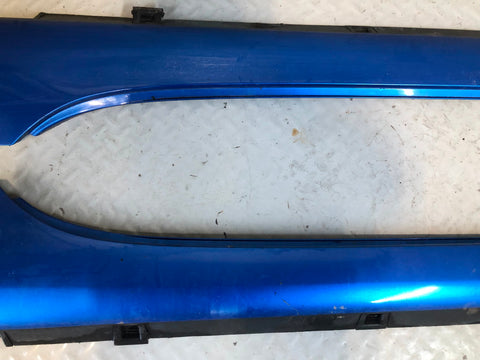 Mazda MX-5 Sill Trims Pair External Mk3 NC Winning Blue Metallic 2006 to 2014