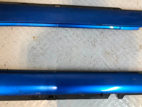 Mazda MX-5 Sill Trims Pair External Mk3 NC Winning Blue Metallic 2006 to 2014