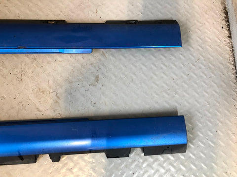 Mazda MX-5 Sill Trims Pair External Mk3 NC Winning Blue Metallic 2006 to 2014