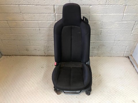 Mazda MX-5 Seats Pair of in Black Cloth Fabric Mk3 NC1 2006 to 2008