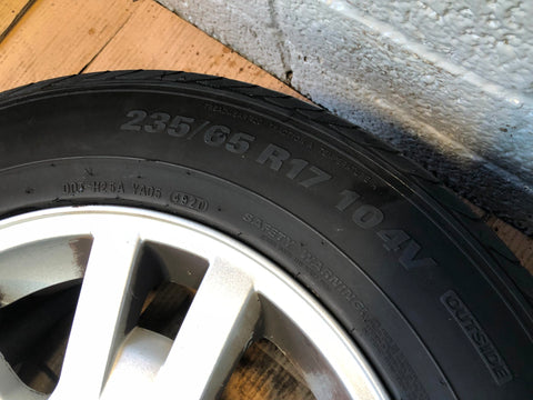 Freelander 2 Alloy Wheel and Tyre 17" Land Rover 235/65R17 2006 to 2014 R09125SP