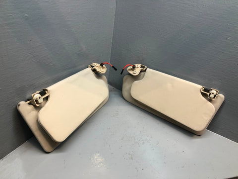 Range Rover L322 Sun Visors Mirrors and Lights Parchment 2005 to 2013 L16125