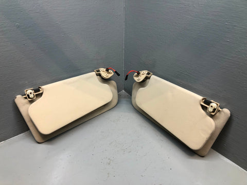 Range Rover L322 Sun Visors Mirrors and Lights Parchment 2005 to 2013 L16125