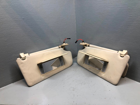 Range Rover L322 Sun Visors Mirrors and Lights Parchment 2005 to 2013 L16125