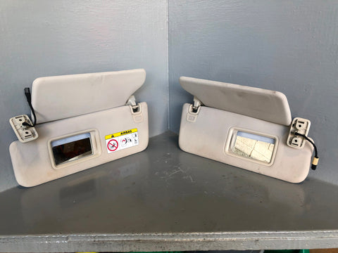 Range Rover L405 Sun Visors Mirrors and Lights White 2013 to 2017 L18085
