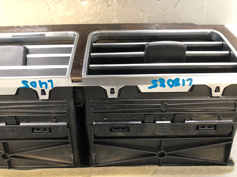 Range Rover L405 Dashboard Air Vents Centre CK52-01820-AD Burr Wood 2013 to 2017