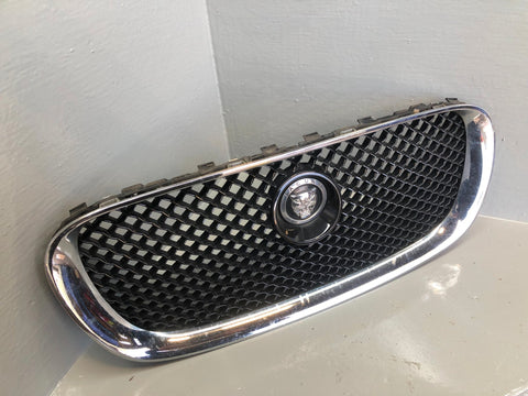 Jaguar XF Grille Front Bumper Main 8X23 018K28 AA X250 Chrome Mesh 2008 to 2011