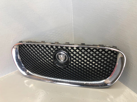 Jaguar XF Grille Front Bumper Main 8X23 018K28 AA X250 Chrome Mesh 2008 to 2011