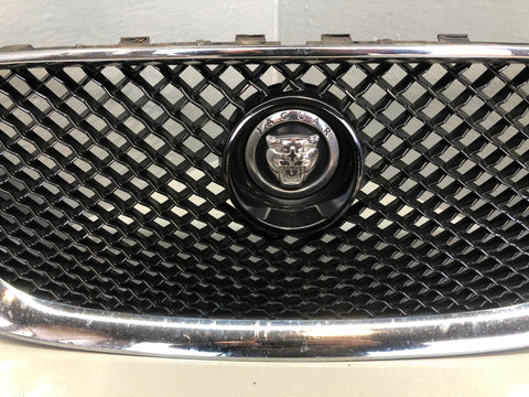 Jaguar XF Grille Front Bumper Main 8X23 018K28 AA X250 Chrome Mesh 2008 to 2011