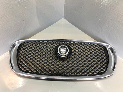 Jaguar XF Grille Front Bumper Main 8X23 018K28 AA X250 Chrome Mesh 2008 to 2011