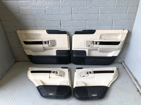 Range Rover L322 Door Cards x 4 with Ivory and Piano Black 2009 to 2013 R24026
