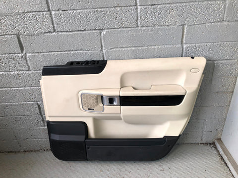Range Rover L322 Door Cards x 4 with Ivory and Piano Black 2009 to 2013 R24026