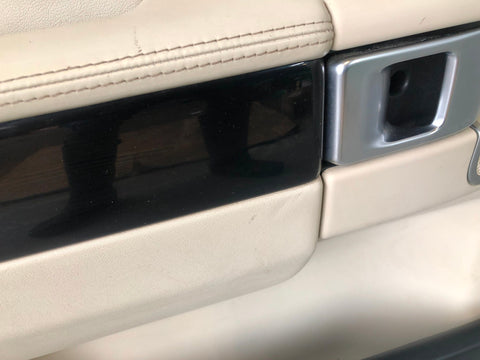 Range Rover L322 Door Cards x 4 with Ivory and Piano Black 2009 to 2013 R24026