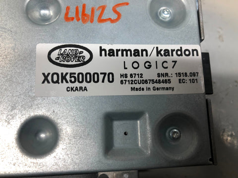 Range Rover L322 Subwoofer Amplifier XQK500070 Harman Kardon 2009 to 2013 L16125