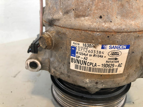 Range Rover L405 Air Con Compressor 3.0 TDV6 CPLA-19D629-AC 2013 to 2017