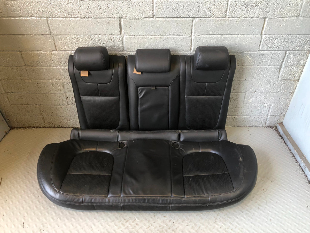 Jaguar XF Rear Seats Black Leather X250 Complete Assembly 2008 to 2015