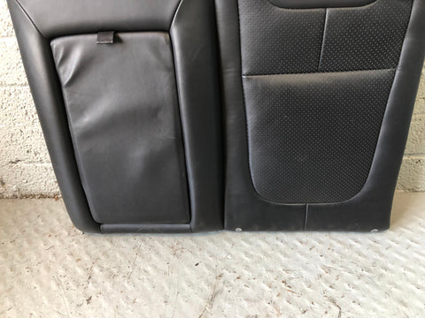 Jaguar XF Rear Seats Black Leather X250 Complete Assembly 2008 to 2015