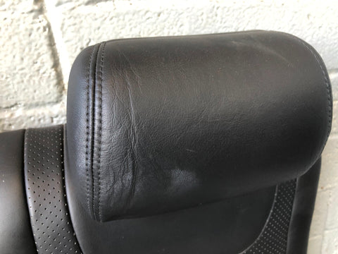 Jaguar XF Rear Seats Black Leather X250 Complete Assembly 2008 to 2015