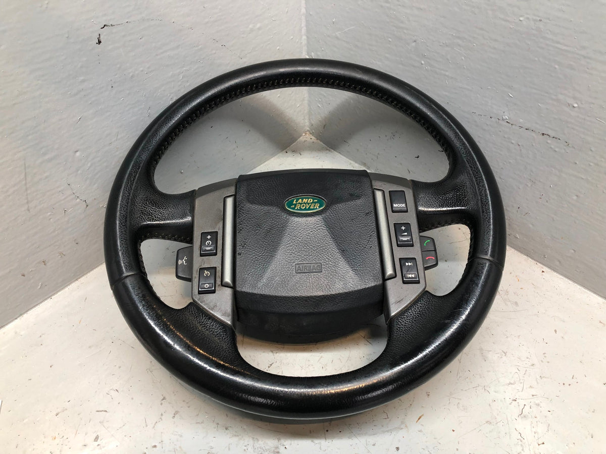 Steering Wheel Multi Function Leather Black Discovery 3 Range Rover Sport K28016