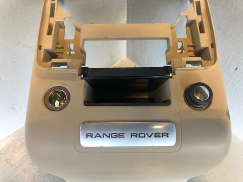 Range Rover L405 Trim Centre Console Lower End Cap in Almond 2013 to 2017