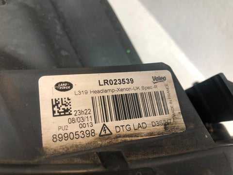 Discovery 4 Headlight Off Side Xenon LED Right LR023539 Land Rover 2009 to 2014