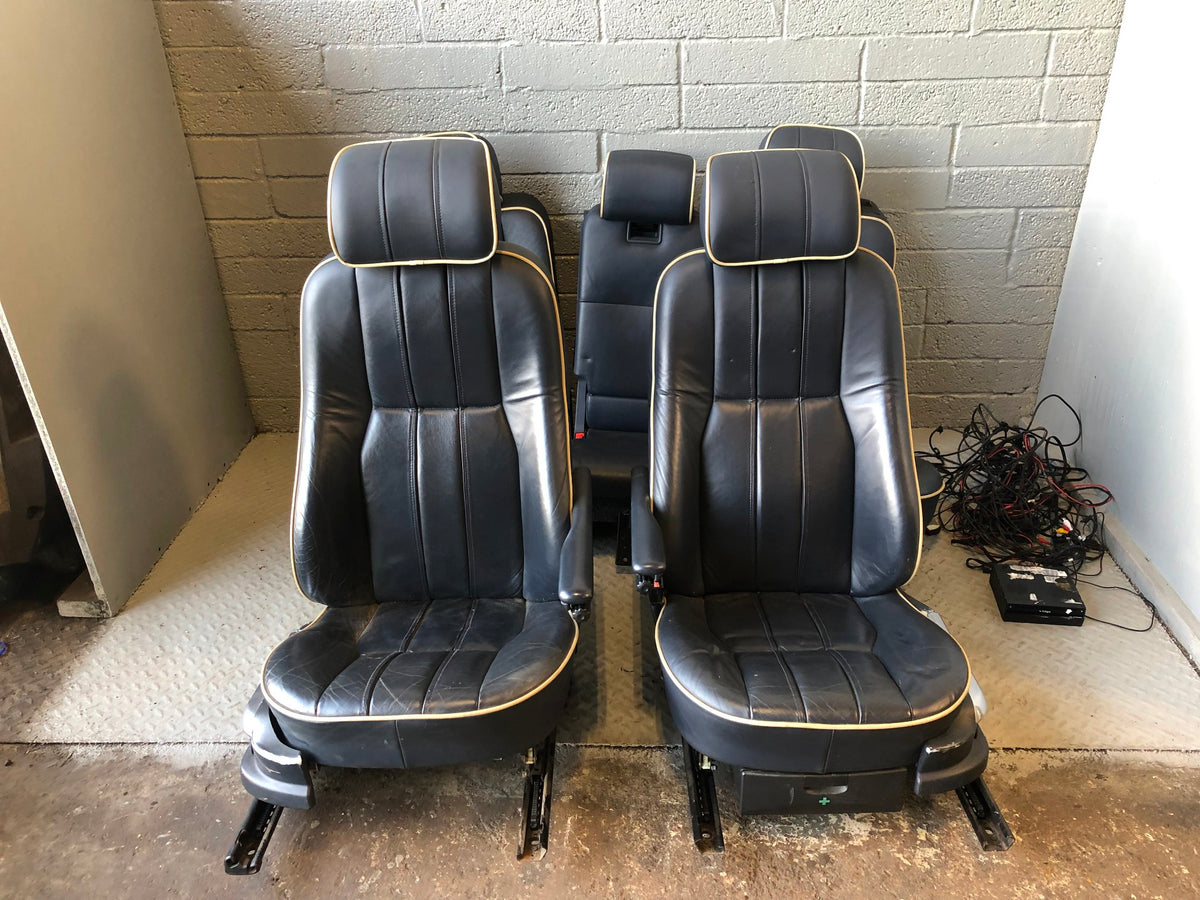 Range Rover L322 Leather Seats Blue Heated Media Screens 2002 to 2006 R31075