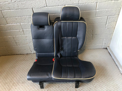 Range Rover L322 Leather Seats Blue Heated Media Screens 2002 to 2006 R31075