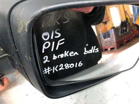 Range Rover Sport Door Mirror Off Side Power Fold Black L320 K28016