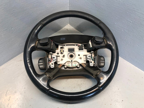 Discovery 2 Steering Wheel Land Rover Black Leather with Horn Buttons R18125