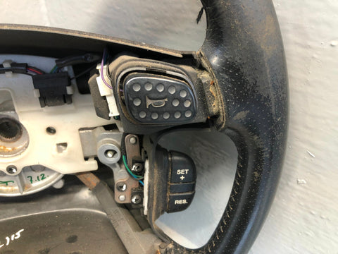 Discovery 2 Steering Wheel Land Rover Black Leather with Horn Buttons R18125
