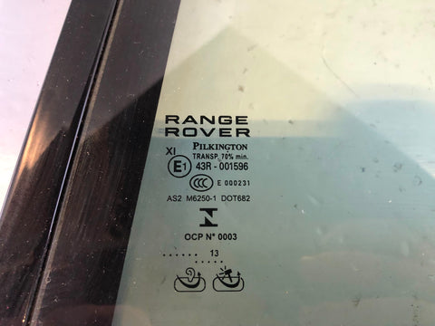 Range Rover L405 Rear Quarter Window Glass Double Glazed Near Side Door