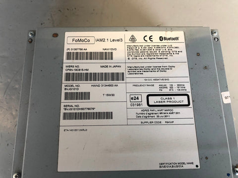 Discovery 4 CD Player Stereo Head Unit CF6N-18C815-HM Land Rover 2014 to 2016