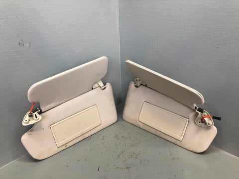 Range Rover L322 Sun Visors Mirrors and Lights Ivory 2005 to 2013 L24026