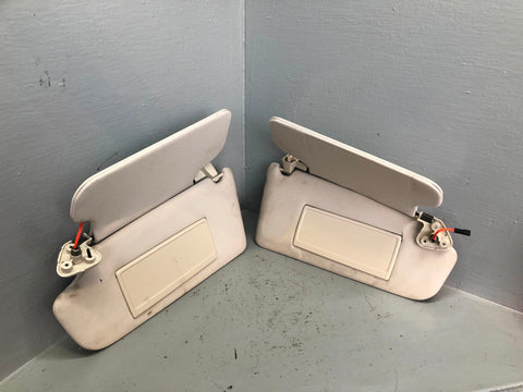 Range Rover L322 Sun Visors Mirrors and Lights Ivory 2005 to 2013 L24026