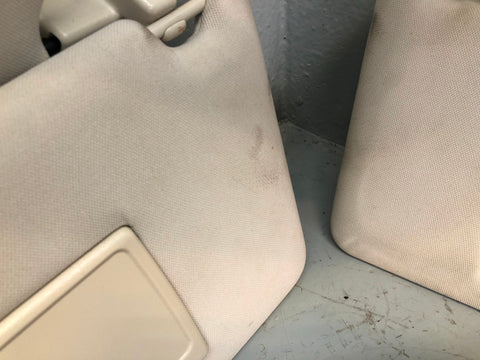 Range Rover L322 Sun Visors Mirrors and Lights Ivory 2005 to 2013 L24026