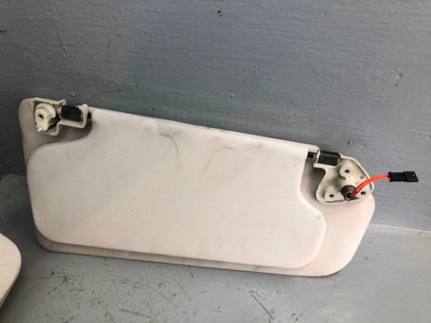 Range Rover L322 Sun Visors Mirrors and Lights Ivory 2005 to 2013 L24026