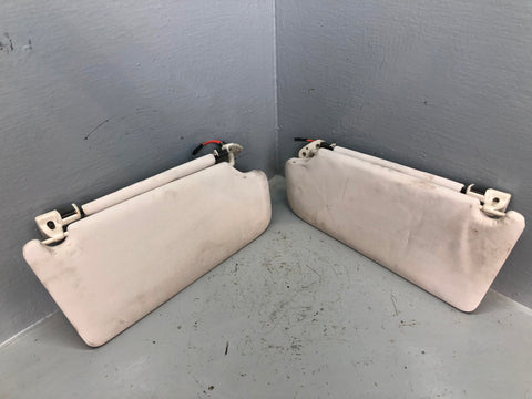 Range Rover L322 Sun Visors Mirrors and Lights Ivory 2005 to 2013 L24026