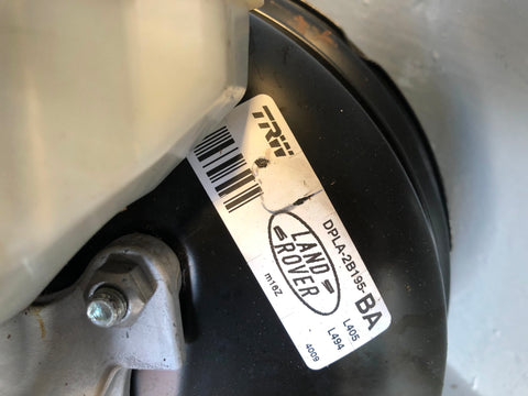 Range Rover L405 Servo Brake Master Cylinder 3.0 TDV6 DPLA-2B195-BA 2013 to 2017