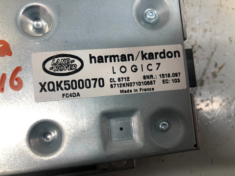 Range Rover L322 Subwoofer Amplifier XQK500070 Harman Kardon 2006 to 2013