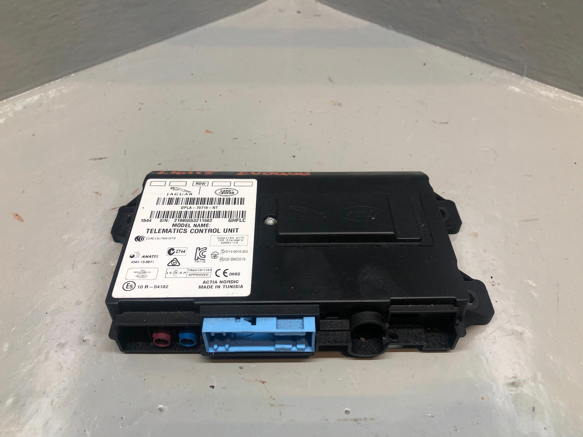 Telematic Range Rover Range Rover Evoque Telematics Control Module DPLA-70718-NT 2011 to 201 ...