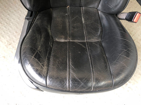 Range Rover L322 Leather Seats Black Heated Cooled Facelift 2006 to 2009 K11056