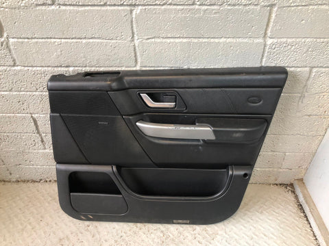 Range Rover Sport Door Cards in Black with Silver Trim L320 2005 to 2009 R04036