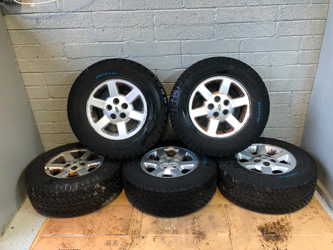 Discovery 2 Alloy Wheels with Tyres Set of 5x 255/65R16 Land Rover R18125