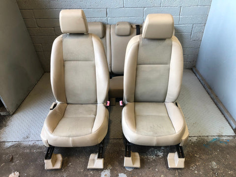Freelander 2 Seats Set of Half Leather Beige Land Rover 2006 to 2011 R02046
