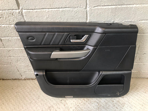 Range Rover Sport Door Cards in Black with Silver Trim L320 2005 to 2009 R04036