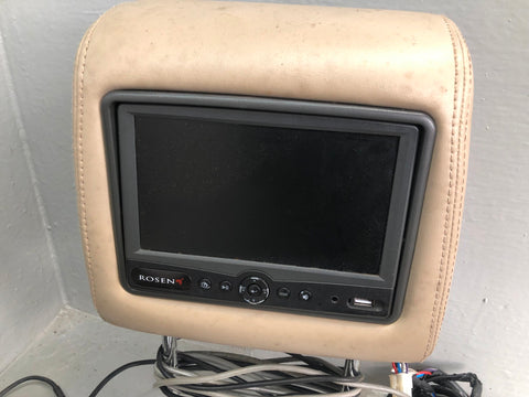 Freelander 2 Head Rests Pair With Screens Beige With Module Remote 2006 to 2014
