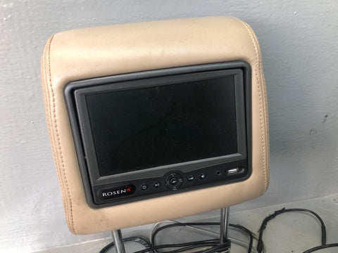 Freelander 2 Head Rests Pair With Screens Beige With Module Remote 2006 to 2014